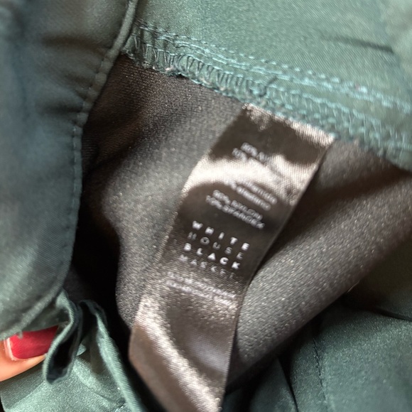 White House Black Market Dark Green “The Skinny” Trousers Size 4 - Picture 14 of 14